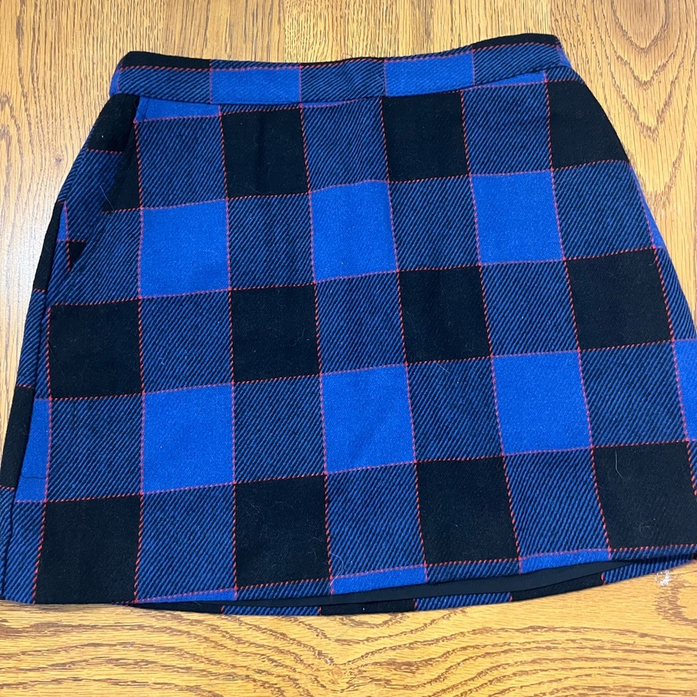 Abercrombie & Fitch Blue and Black Pencil Skirt